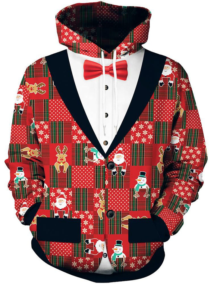 Damen Humorvoller Weihnachts-Kapuzenpullover Echoarchiv