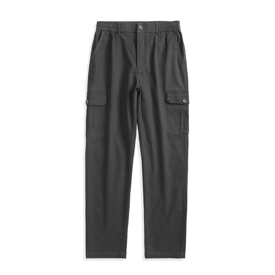 Herren Gerade geschnittene Cargo-Hose mit elastischem Bund und aufgesetzten Klappentaschen Echo Archiv