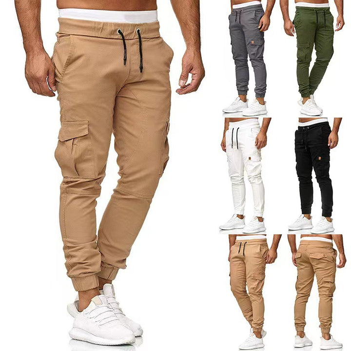 Herren nan taktische Cargo-Jogger mit Tunnelzug, elastischen Bündchen und Mehrfach-Taschen Echo Archiv