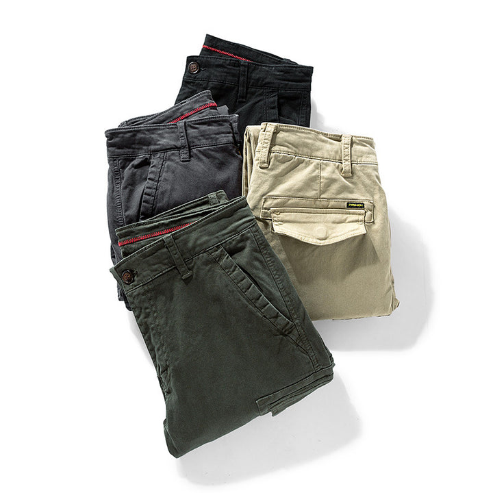 Herren Cargo-Jogginghose mit elastischem Saum, verstärkten Klappentaschen und Canvas‑Optik Echo Archiv