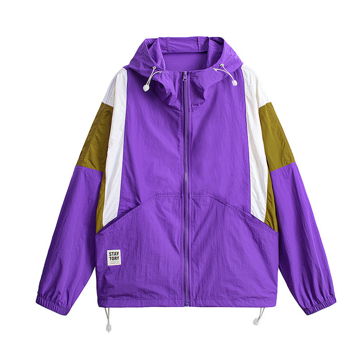 Damen Sportliche Windbreaker-Jacke Echo Archiv