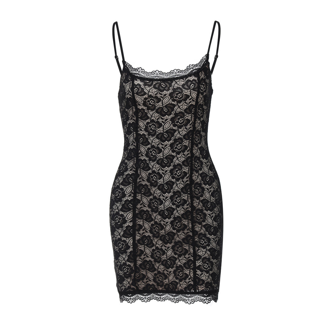 Damen Spitzenkleid mit zarten Trägern Echo Archiv