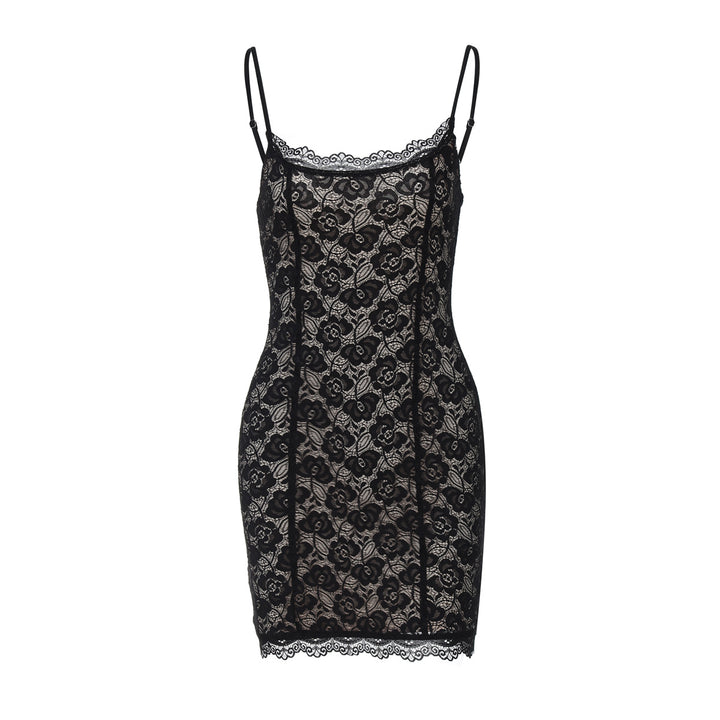 Damen Spitzenkleid mit zarten Trägern Echo Archiv