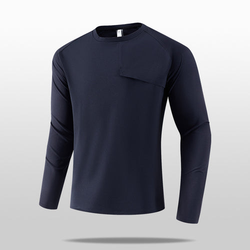 Herren Leichtes Langarm-T-Shirt mit praktischer Brusttasche Echo Archiv