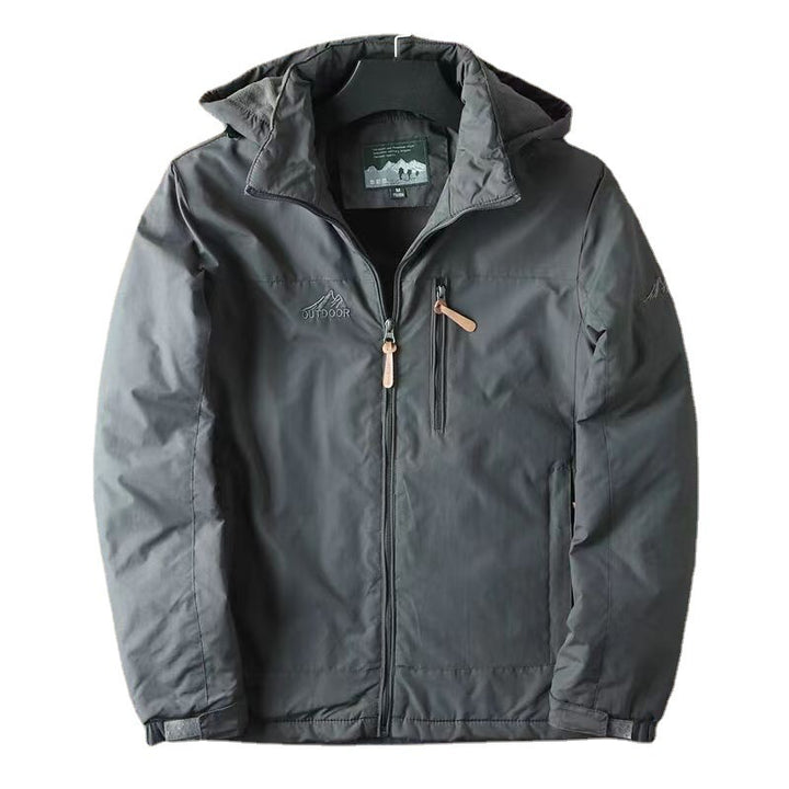 Herren Warm gefütterte Funktionsjacke mit verstellbarer Kapuze Echo Archiv