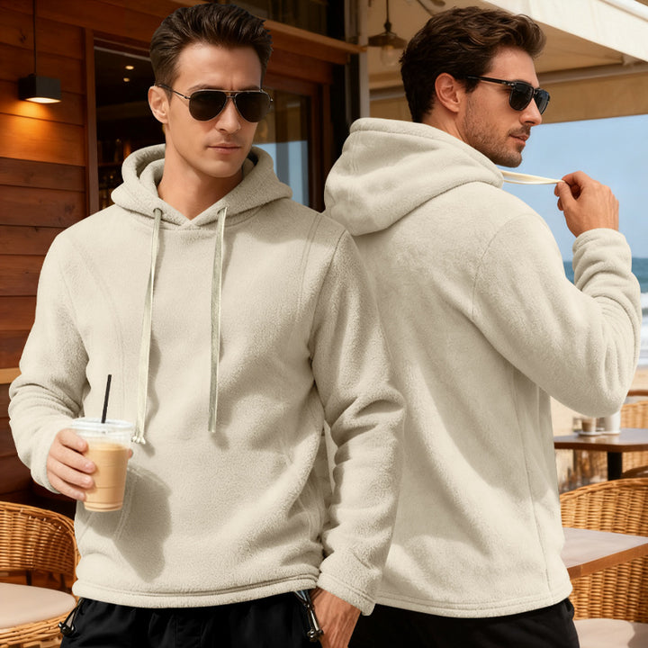 Herren Fleece-Pullover mit Kapuze Echoarchiv