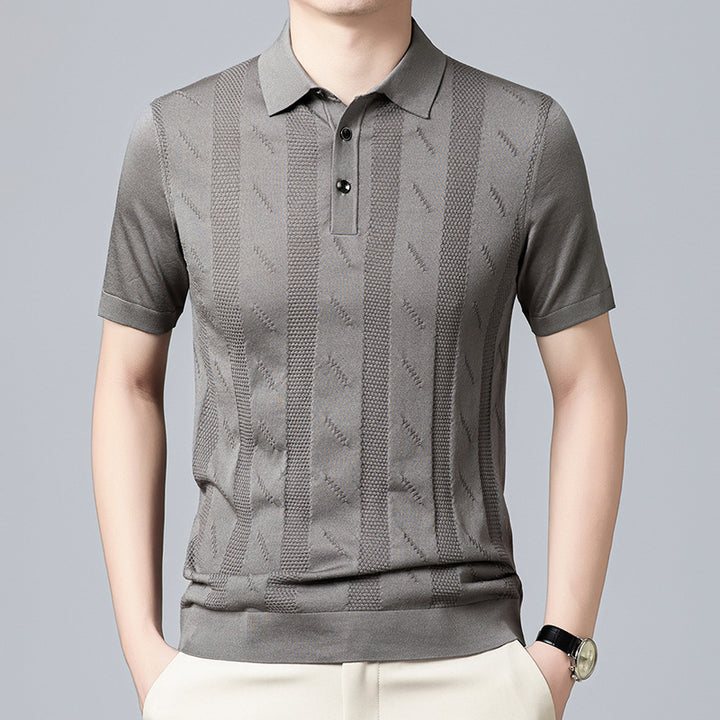 Herren Poloshirt mit strukturiertem Design von Echoarchiv