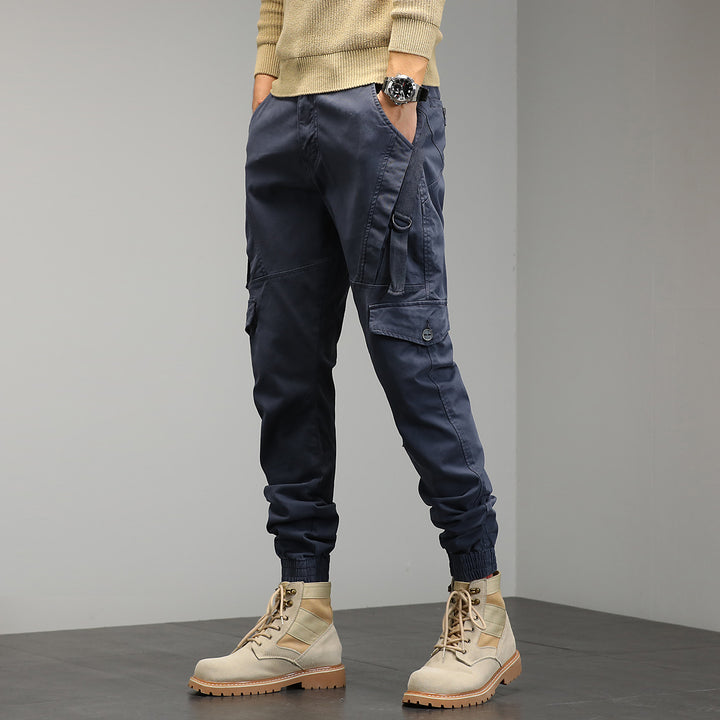 Herren Tapered Cargo‑Jogger mit D‑Ring, Kniepaneelen und elastischen Bündchen Echo Archiv