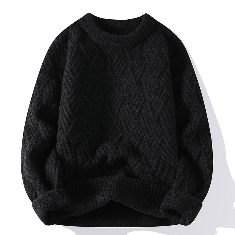 Damen nan grobgestrickter Oversize-Pullover mit Zopfmuster und elastischem Rippbund Echo Archiv