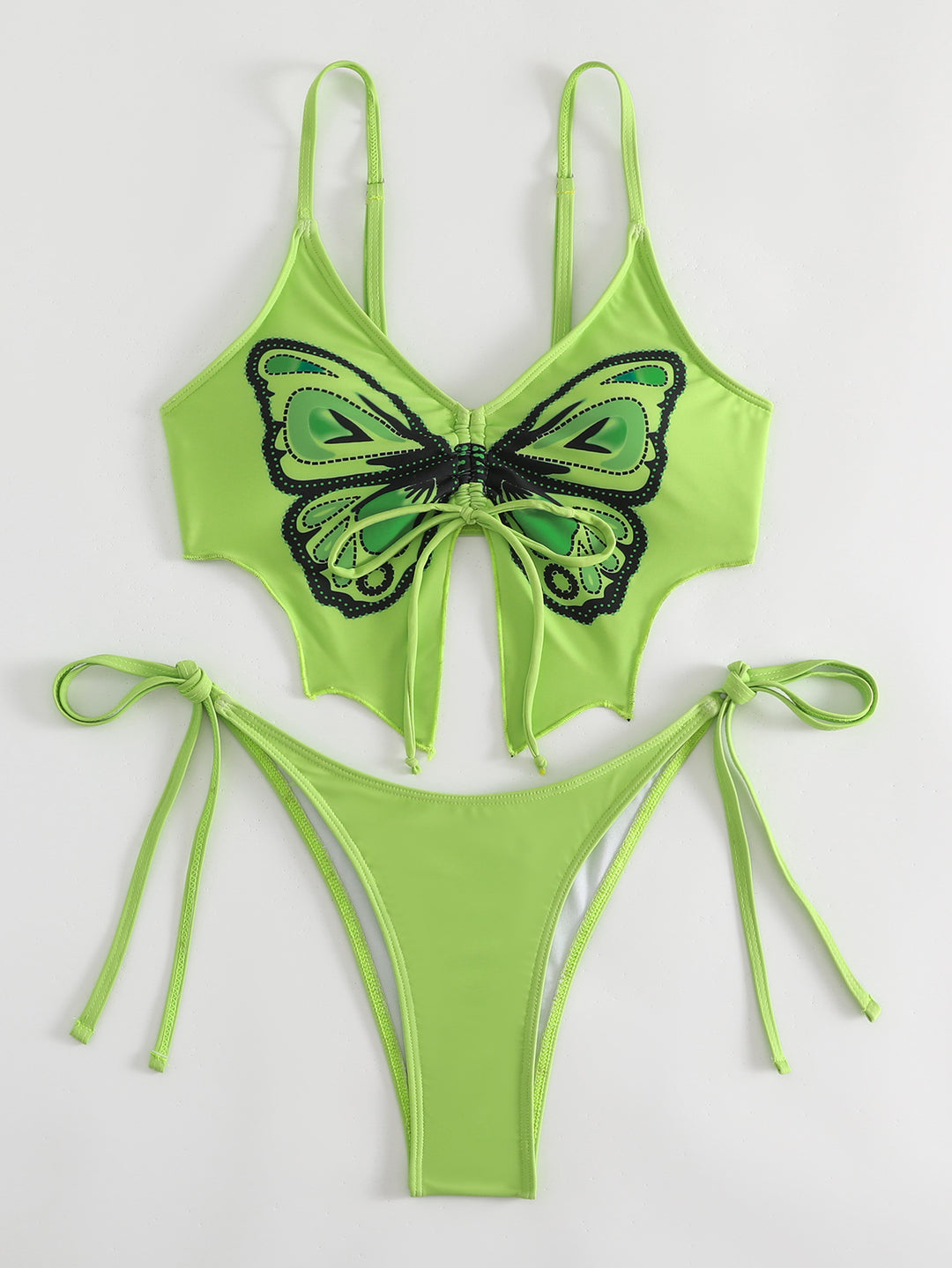 Damen Buntes Bikini-Set mit Schmetterlingsdesign Echo Archiv
