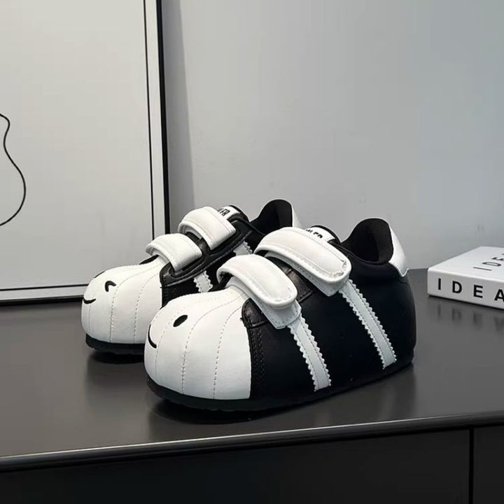 Damen Bequeme Kindersneaker mit niedlichem Tiermotiv und praktischem Klettverschluss Echo Archiv