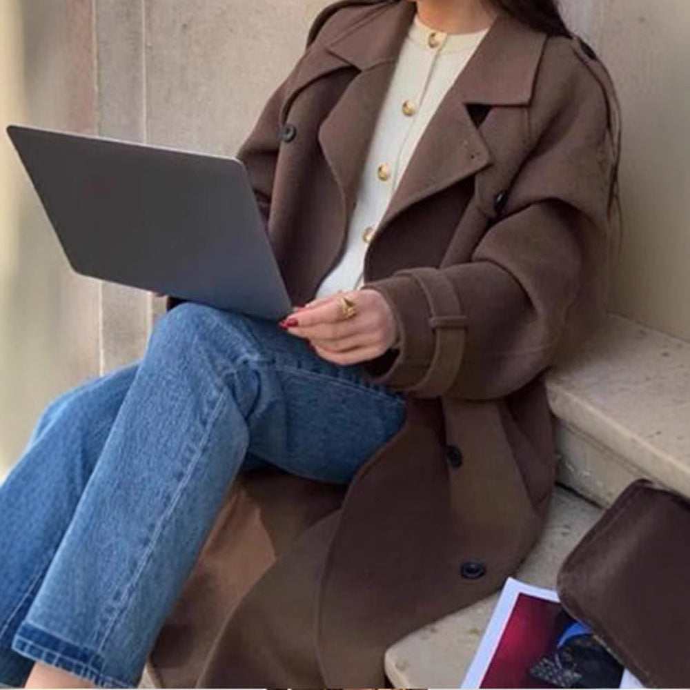 Damen oversized Wollmantel Echoarchiv