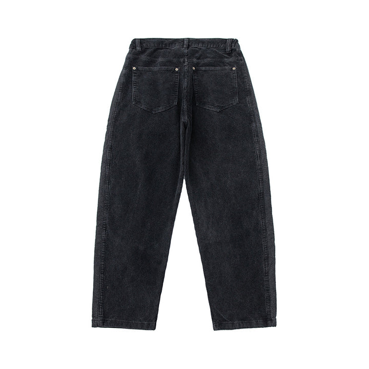 Herren Cordhose im Relaxed-Fit mit elastischem Tunnelzugbund und Used-Details Echoarchiv