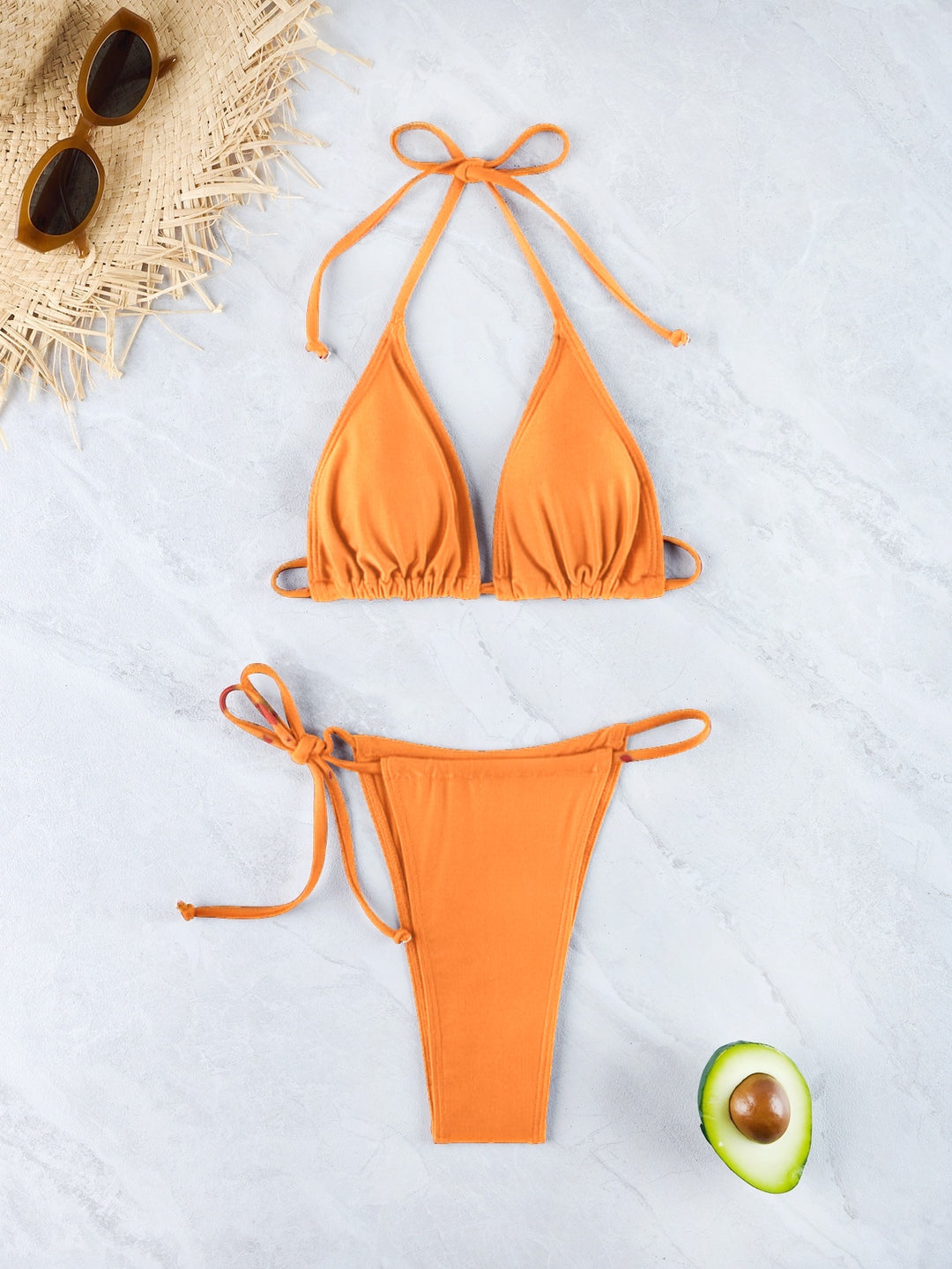 Damen Triangel-Bikini-Set mit verstellbarem Rückenverschluss Echo Archiv