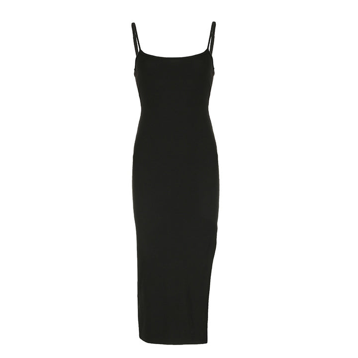 Damen Maxikleid mit feinen Spaghettiträgern und figurbetonter Silhouette Echo Archiv