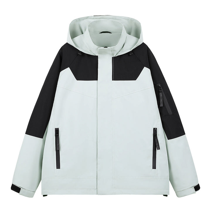 Herren Wasserabweisende technische Urban-Hoodiejacke mit ergonomischer Kapuze, verdecktem Reißverschluss und nahtverdeckten Utility‑Taschen Echo Archiv