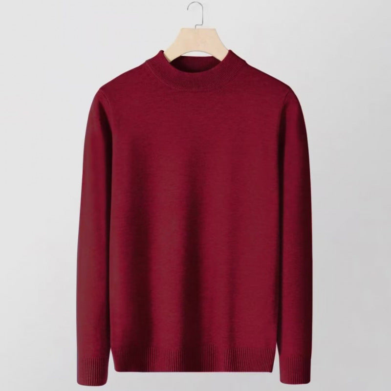 Damen Feinstrick-Stehkragenpullover aus Baumwollmix mit gerippten Bündchen Echoarchiv