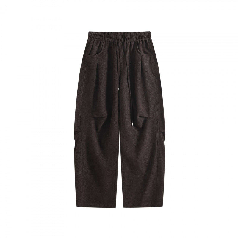 Damen Weite High‑Waist-Hose mit Tunnelzug und großen aufgesetzten Taschen Echo Archiv