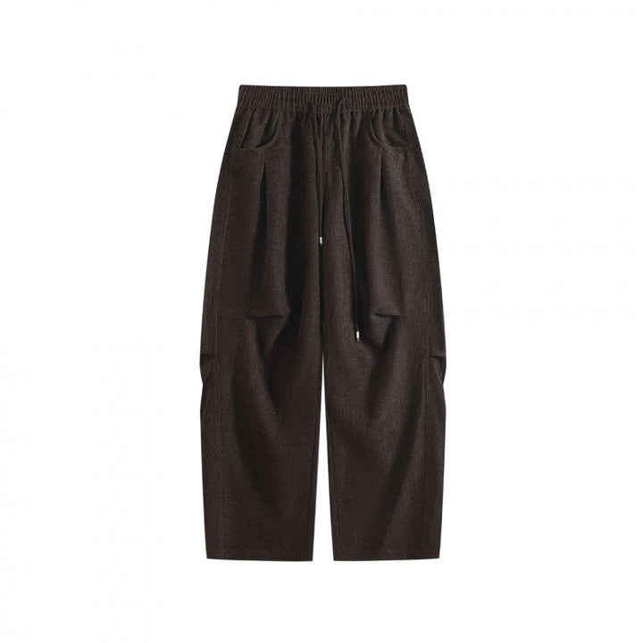 Damen Weite High‑Waist-Hose mit Tunnelzug und großen aufgesetzten Taschen Echo Archiv
