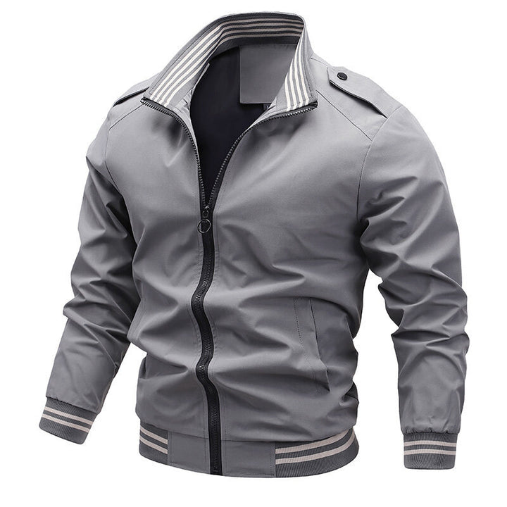 Herren Modische Übergangsjacke mit kontrastierenden Streifen Echo Archiv