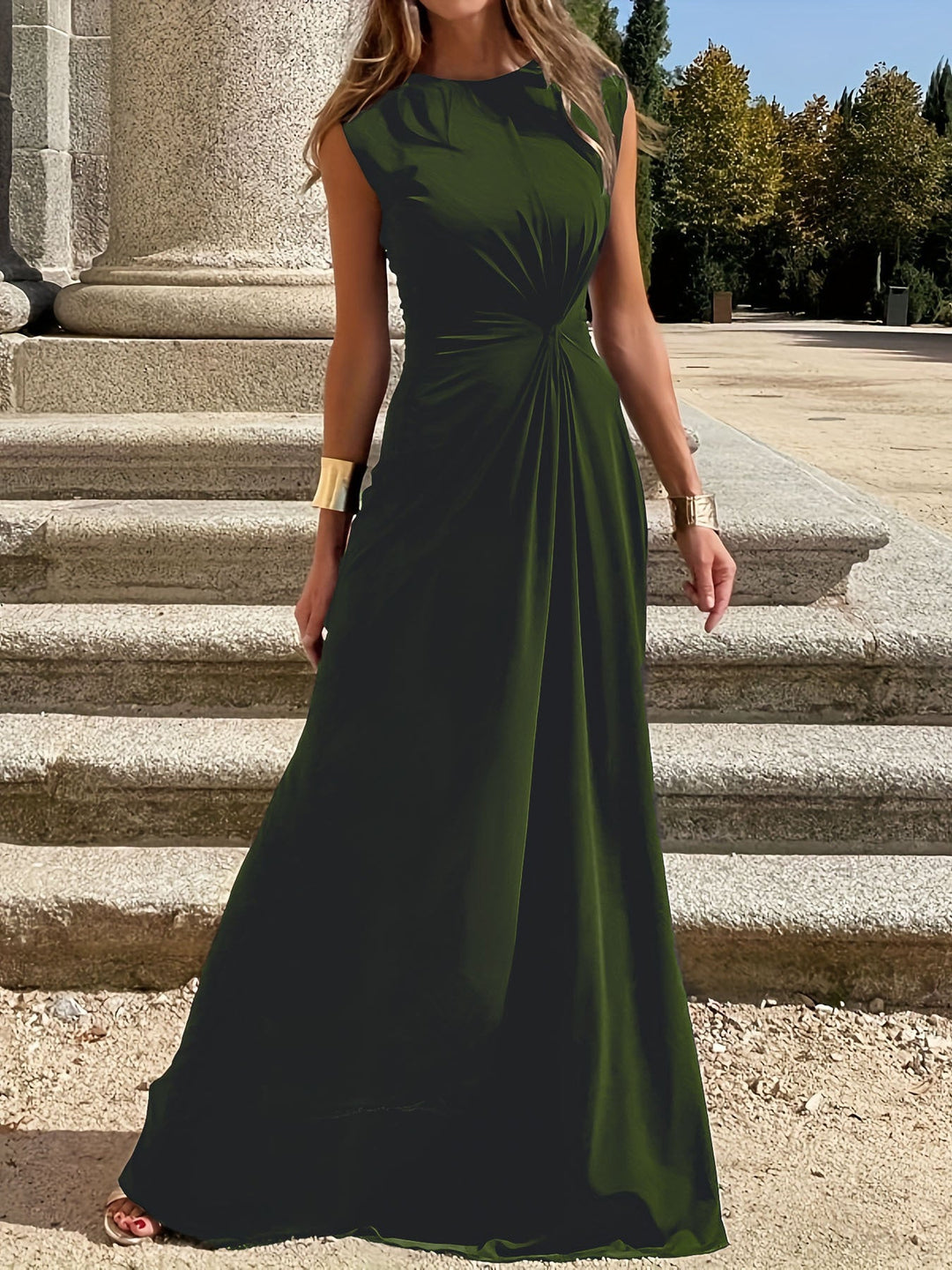 Damen Maxikleid mit elegantem Wickeldesign und schmeichelndem Schnitt Echoarchiv