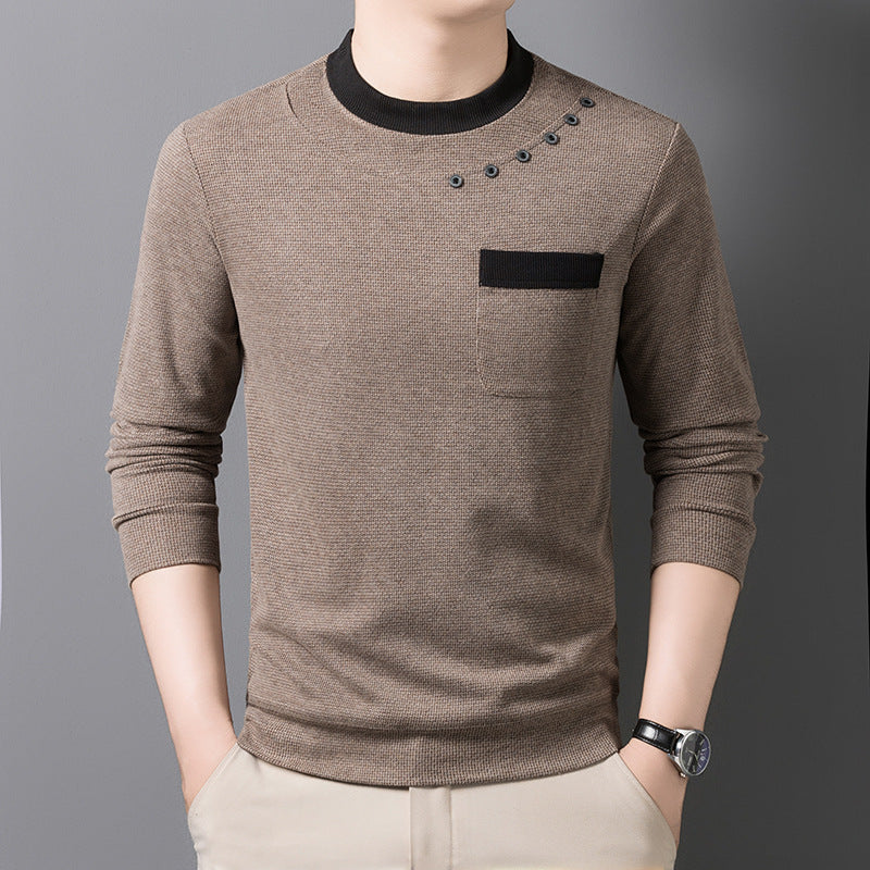 Herren modisches Sweatshirt mit einzigartigen Detailakzenten und praktischer Brusttasche Echoarchiv