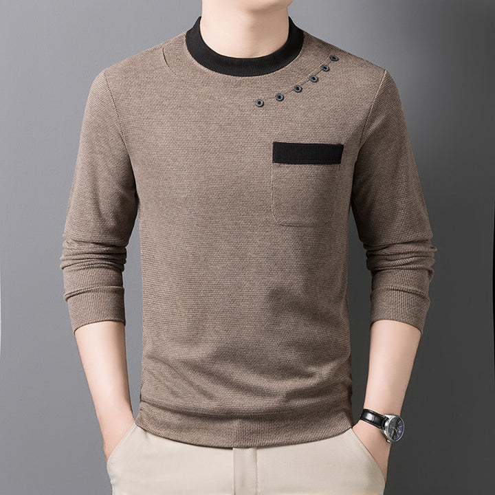 Herren modisches Sweatshirt mit einzigartigen Detailakzenten und praktischer Brusttasche Echoarchiv