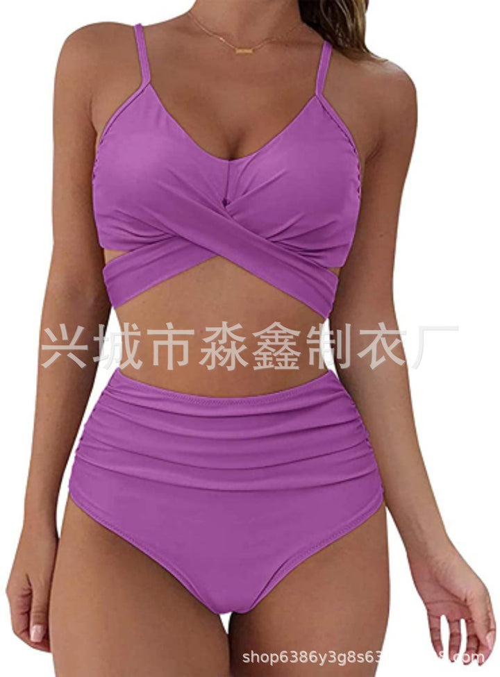 Damen Crop-Top Bikini-Set mit geflochtenem Design Echo Archiv