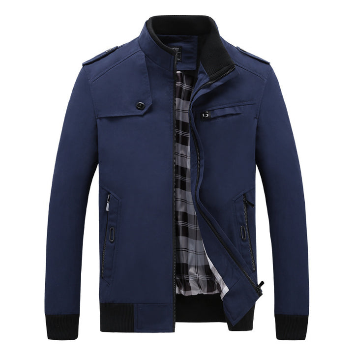 Herren modische Übergangsjacke mit praktischen Taschen und modernem Schnitt Echoarchiv