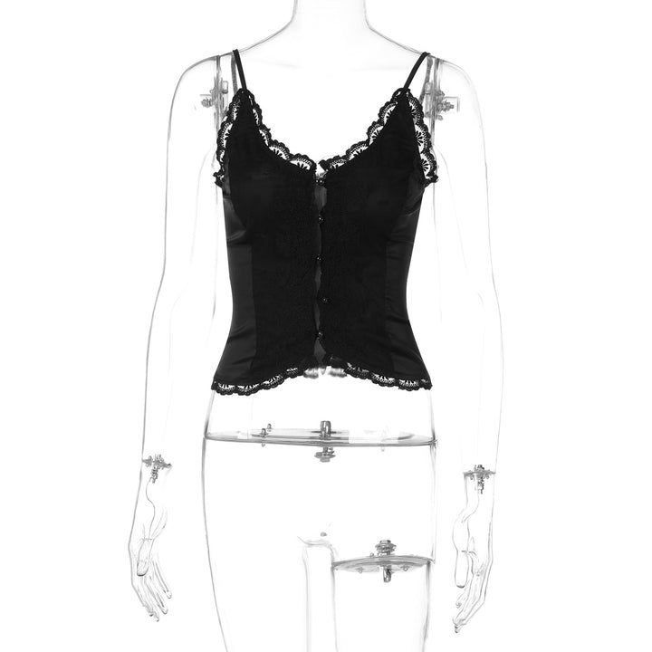 Damen Spitzen-Corsage mit eleganter Knopfleiste Echo Archiv