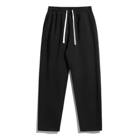 Unisex lässige Straight‑Leg Jogginghose mit elastischem Komfortbund, kontrastierendem Kordelzug und seitlichen Eingrifftaschen – Sorevano