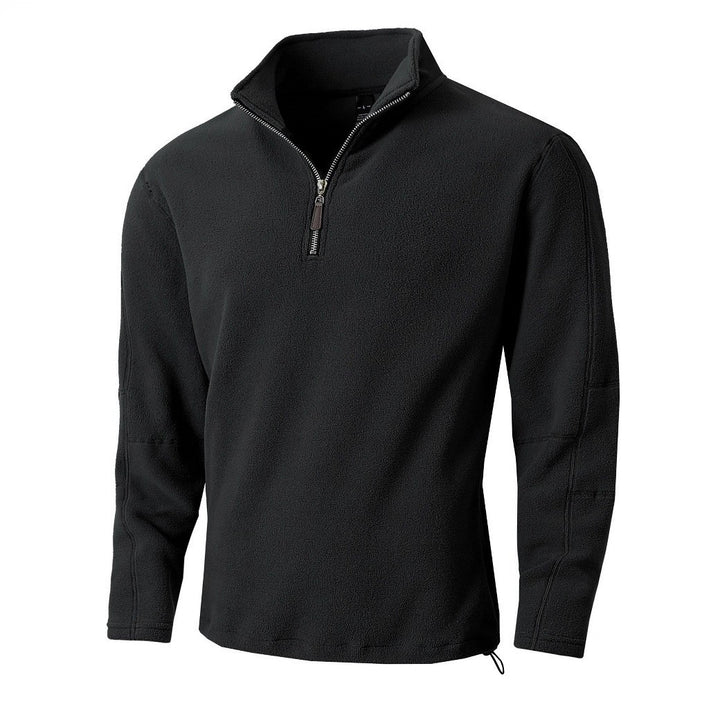Herren Fleece-Pullover mit hoher Kragenverstellbarkeit und funktionalem Reißverschluss Echoarchiv