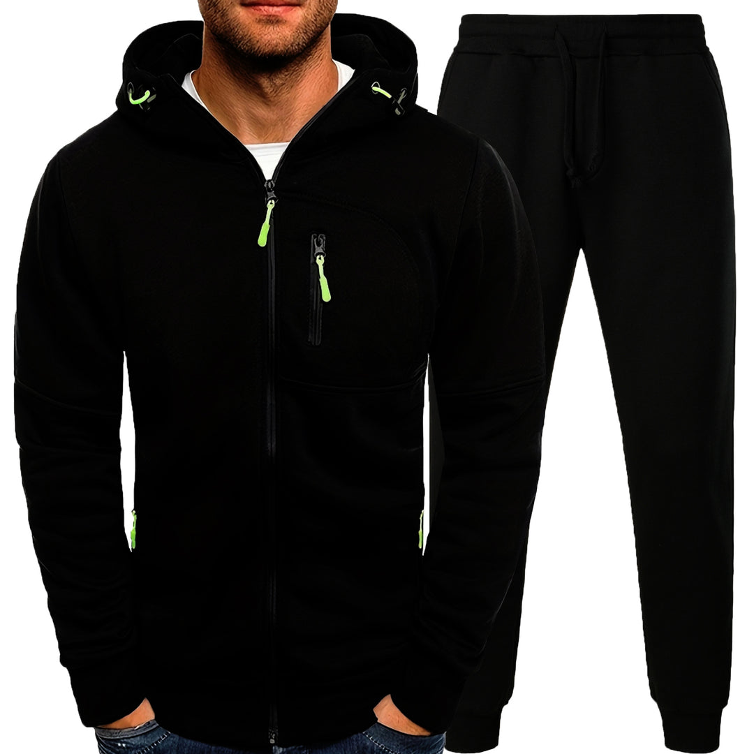 Herren Sportliches Hoodie und Jogginghose Set mit praktischen Taschen Echoarchiv