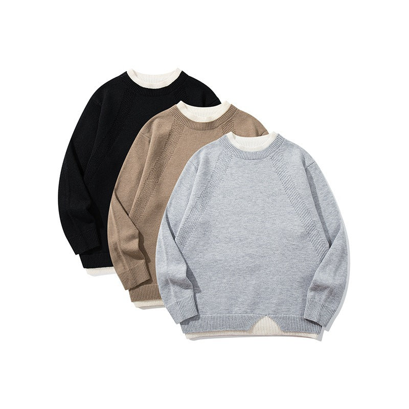 Unisex Feinstrickpullover mit Raglannaht und dreieckigem Saumbesatz Echo Archiv