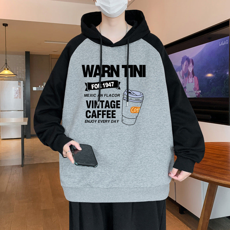 Herren lässiger Hoodie mit grafischem Print Echoarchiv