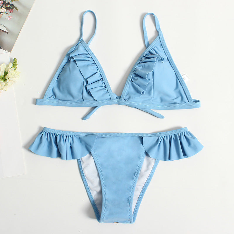 Damen Triangel-Bikini mit Rüschen Echo Archiv