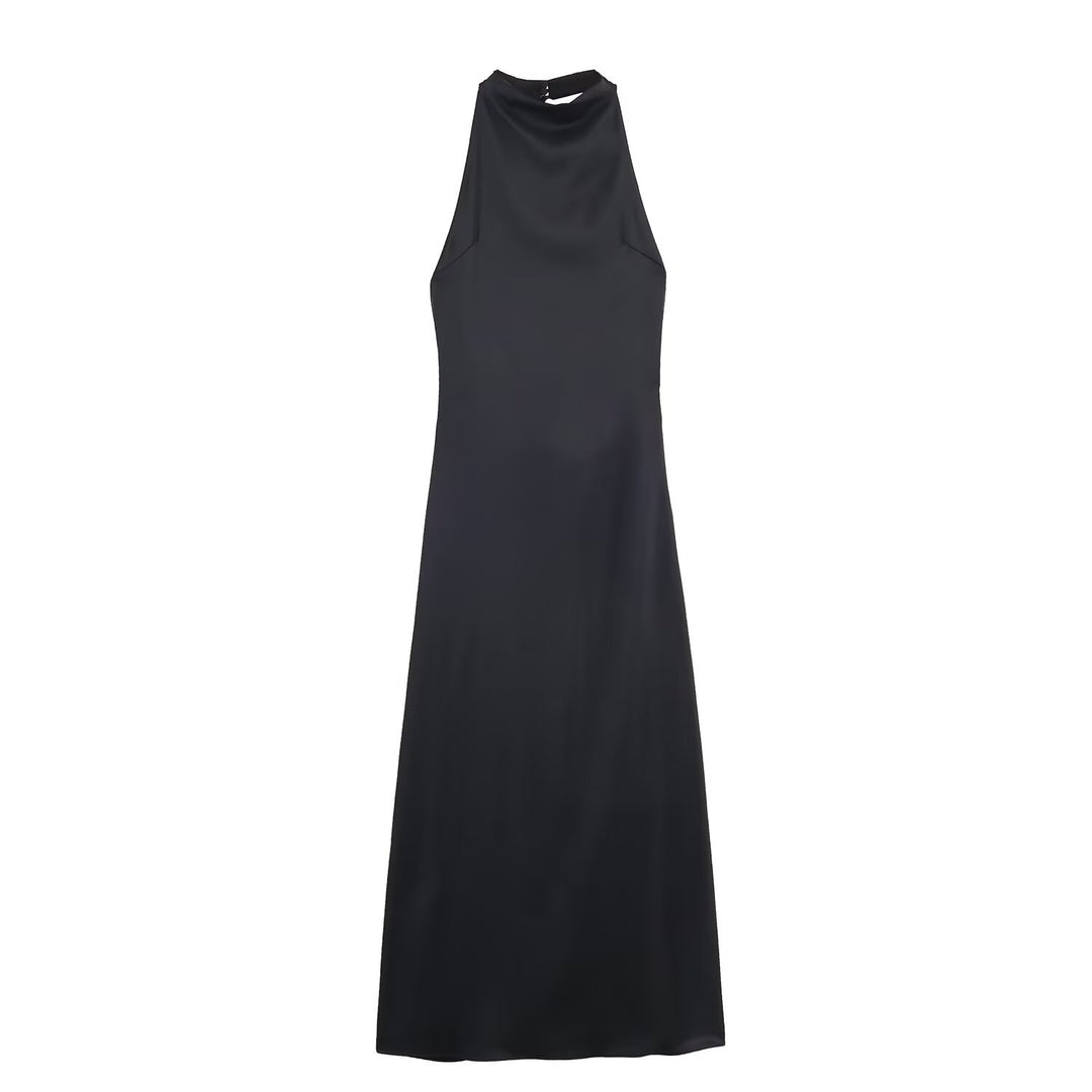 Damen Maxikleid mit hochgeschnittenem Kragen und eleganter Silhouette Echo Archiv