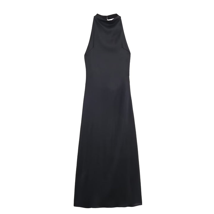 Damen Maxikleid mit hochgeschnittenem Kragen und eleganter Silhouette Echo Archiv