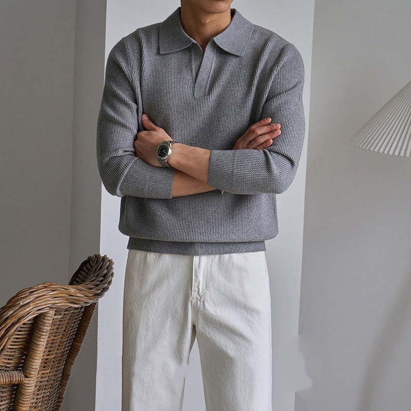 Herren Modischer Polo Pullover Echoarchiv