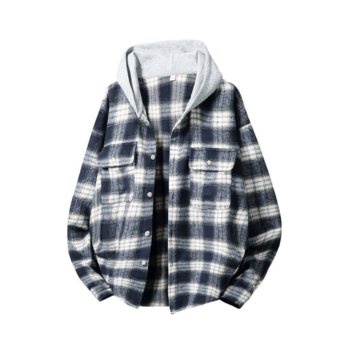 Unisex Overshirt im Layer-Look mit integrierter Kapuze Echo Archiv