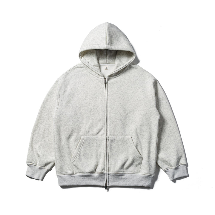 Unisex Kapuzen-Sweatjacke mit Zweiwege-Reißverschluss und Kängurutasche Echoarchiv
