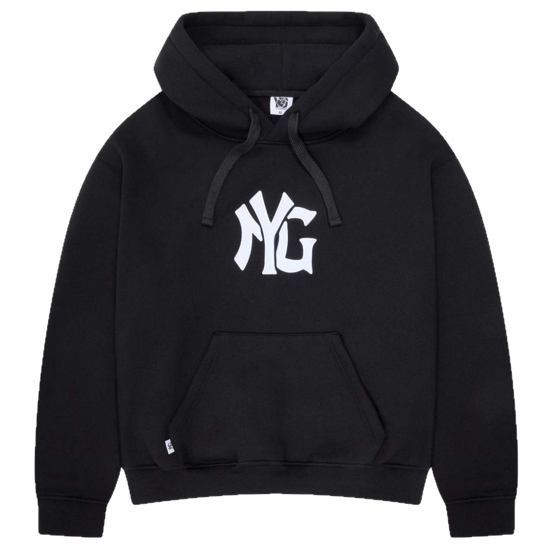 Unisex nan weit geschnittene Kapuzen-Sweatjacke mit beidseitig öffnendem Reißverschluss und Logo-Applikation Echo Archiv