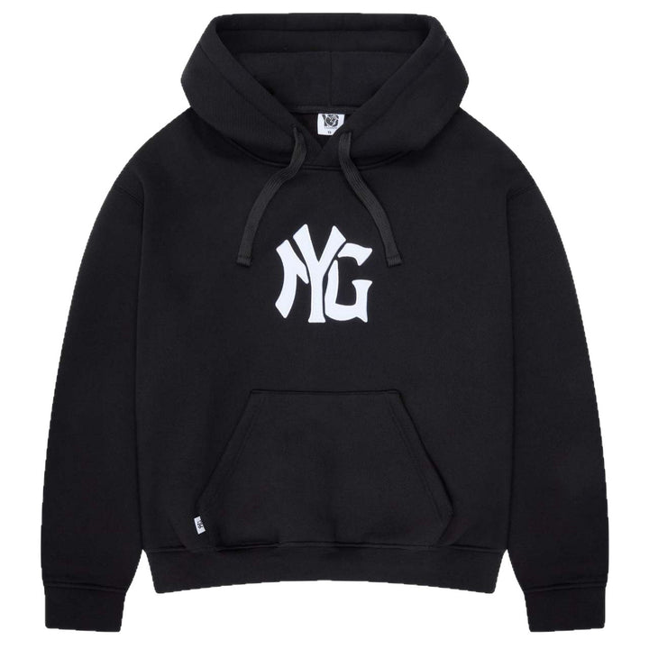 Unisex nan weit geschnittene Kapuzen-Sweatjacke mit beidseitig öffnendem Reißverschluss und Logo-Applikation Echo Archiv