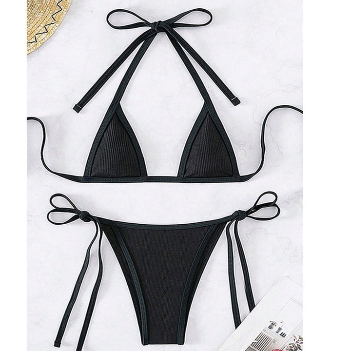 Damen Triangel-Bikini mit verstellbaren Schnüren Echo Archiv