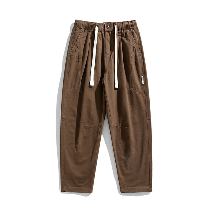 Herren Tapered-Canvas-Jogger mit elastischem Tunnelzugbund, Kniepasse und tiefen Utility-Taschen Echo Archiv