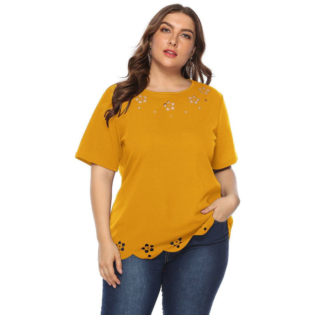 Damen elegantes Oberteil mit dekorativen Blumenstickereien Echo Archiv