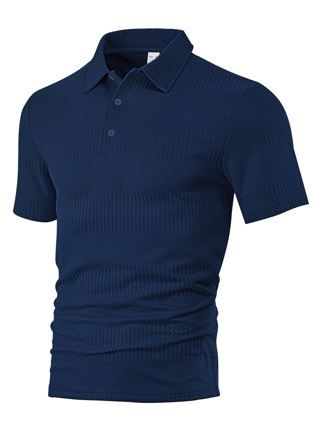 Herren Polohemd mit strukturiertem Design und atmungsaktiven Eigenschaften Echoarchiv