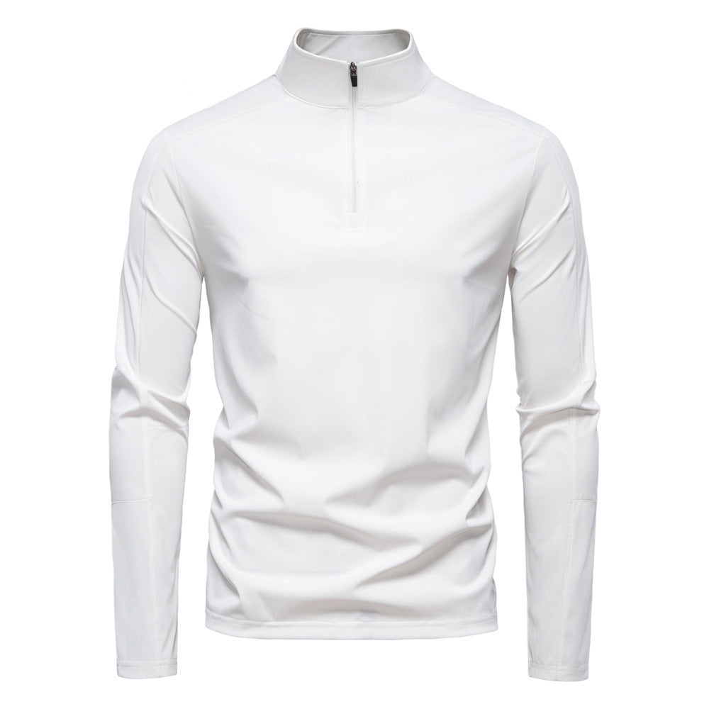 Herren Funktionsshirt mit kurzem Reißverschluss und trockenem Komfort Echoarchiv
