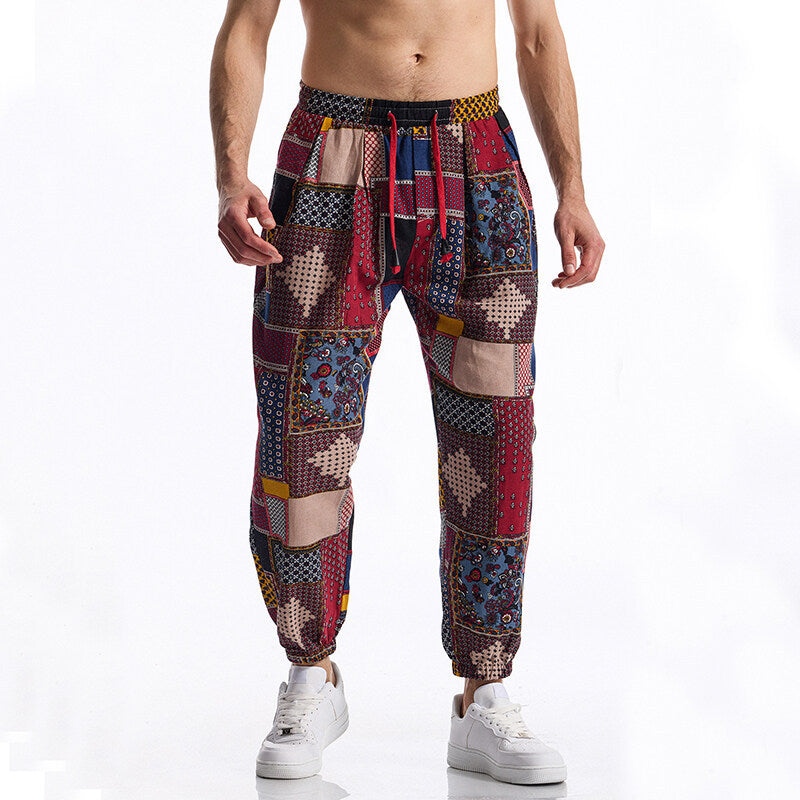 Herren Jogginghose mit modernem Patchwork-Design Echoarchiv