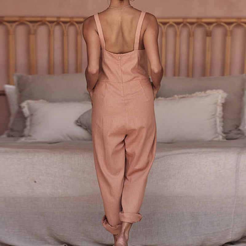 Damen Leichter Jumpsuit mit praktischen Taschen Echo Archiv